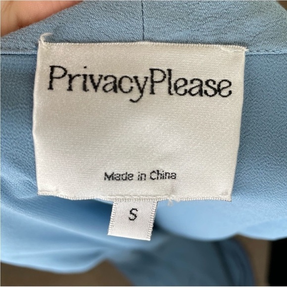 PRIVACY PLEASE Acme Blue Wrap Maxi Dress size S - Picture 6 of 11